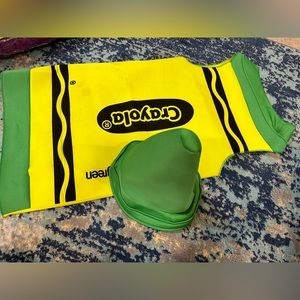 green crayon crayola costume